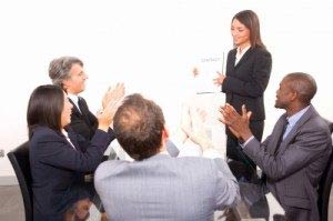 Presentation in office
