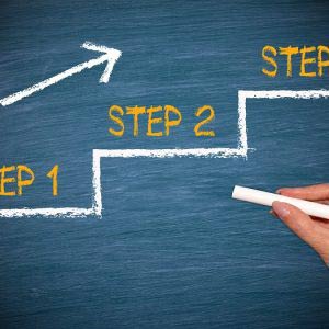 Step 1 - Step 2 - Step 3 Concept