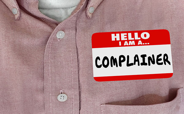 Complainer Dissatisfied Customer Hello Name Tag Words 3d Illustr