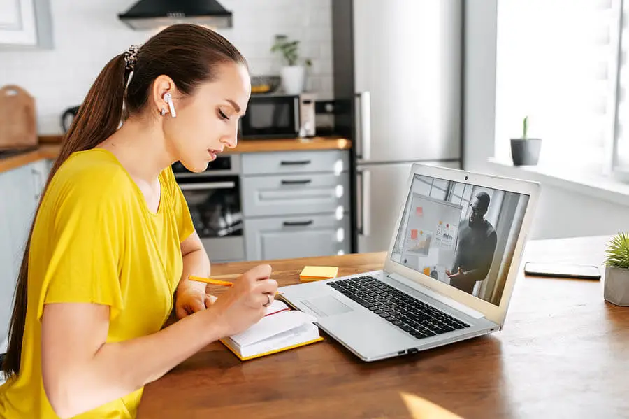 manager on a webinar