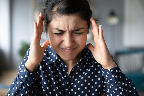 Woman in stress