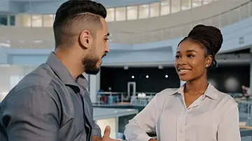 Black woman learning