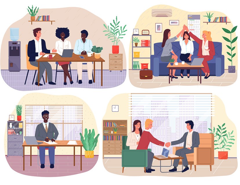 office life illustration