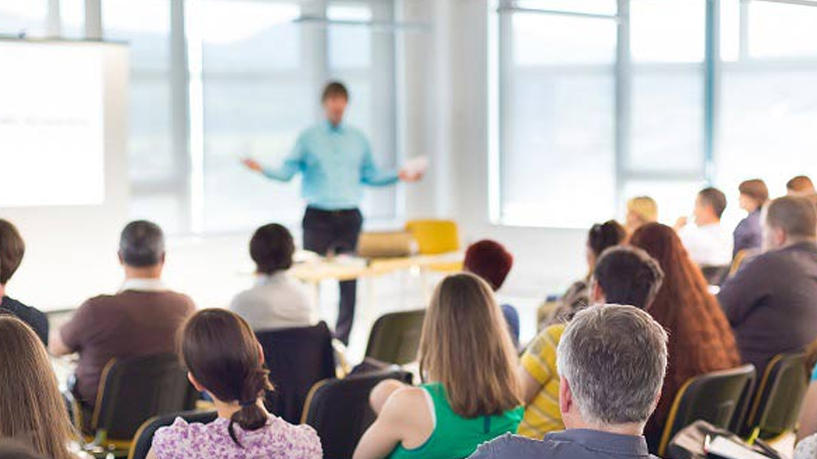 Man delivering speech