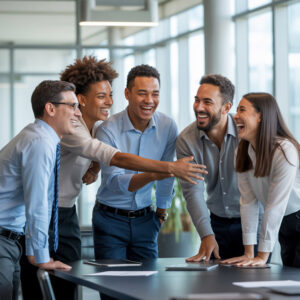 Management Team Celebrating