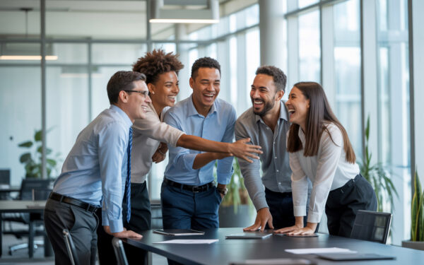 Management Team Celebrating