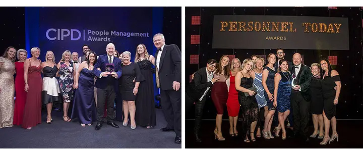 MTD team winning award for best leadership programme